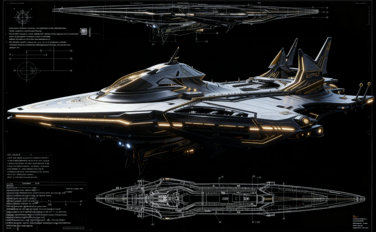 Interstellar vessel · concept design · Sanjiesan concept artwork