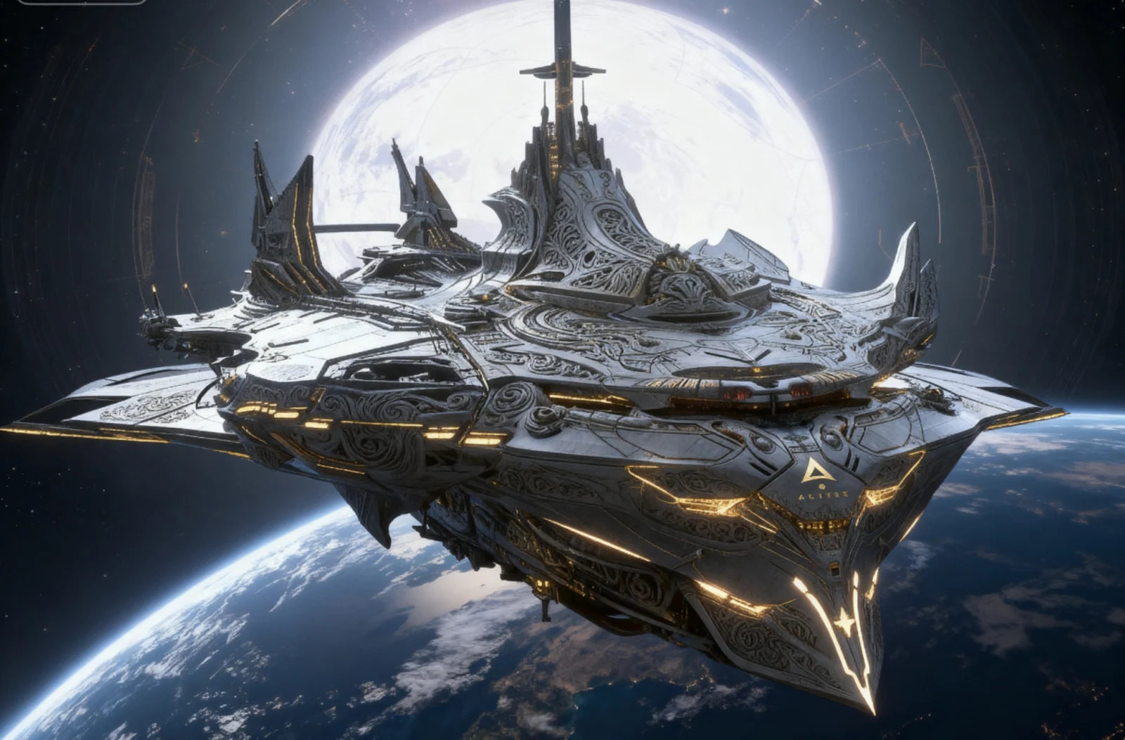 Interstellar vessel · concept design · Sanjiesan concept artwork