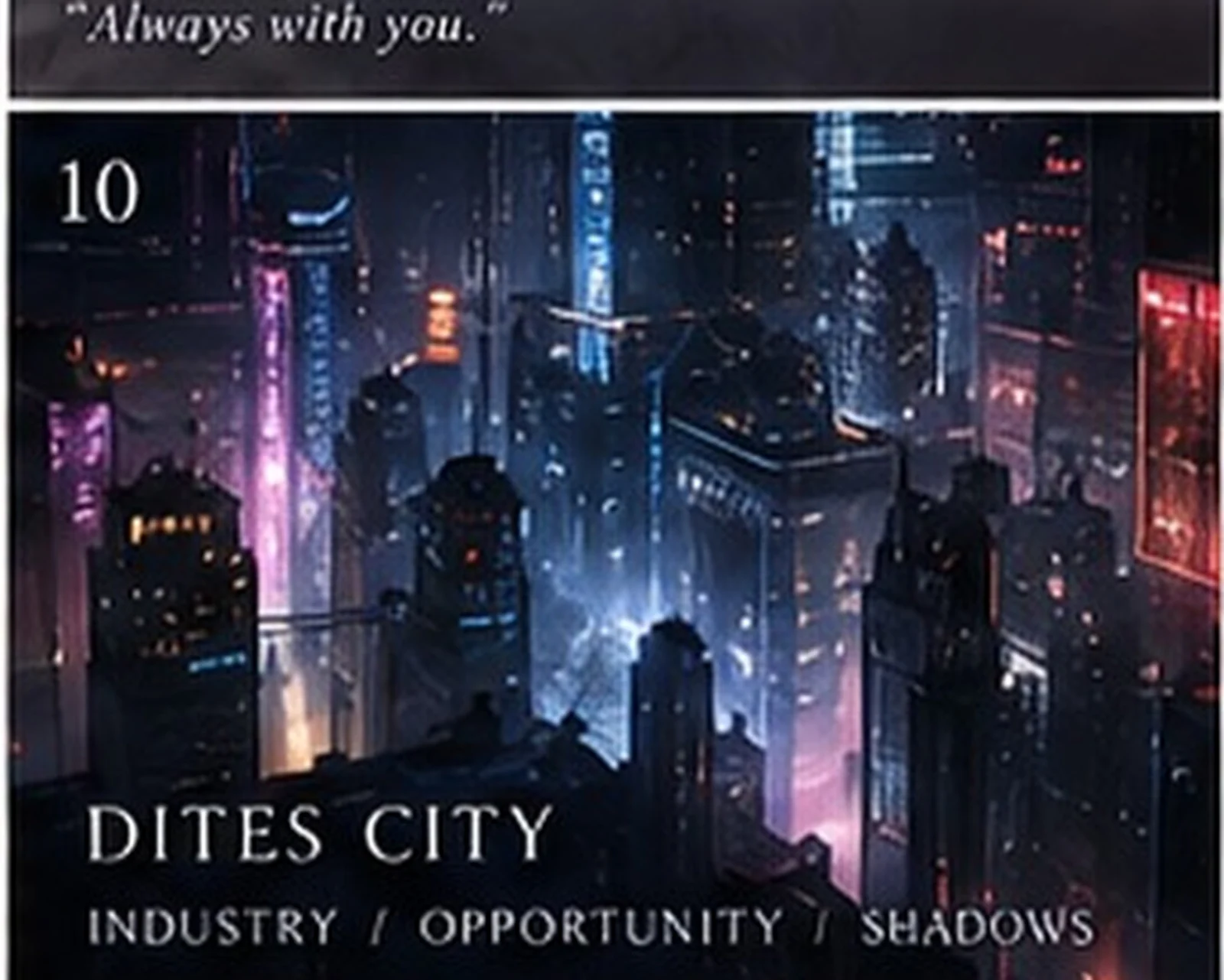 Dites City · urban atmosphere · Sanjiesan concept artwork