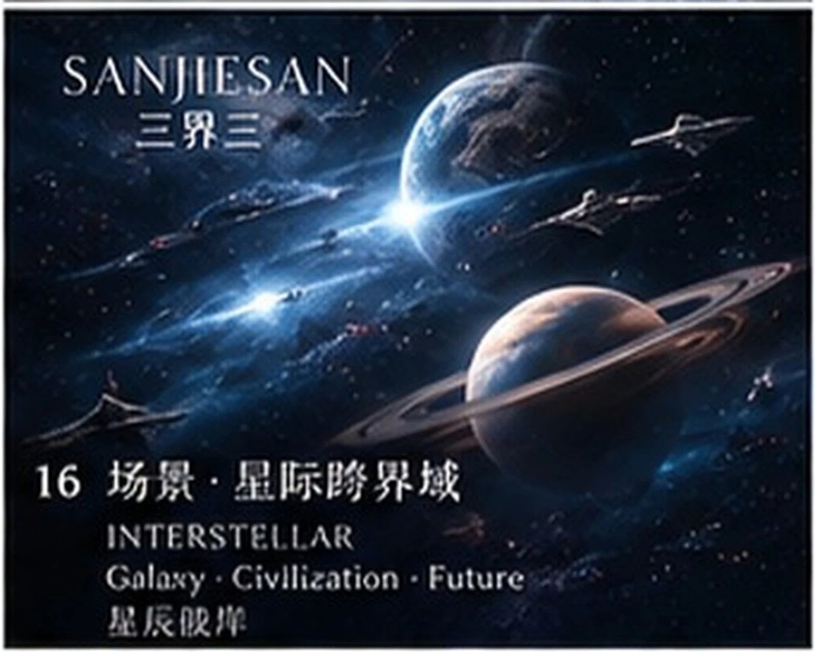 Beyond the realms · cosmic landscape · Sanjiesan concept artwork